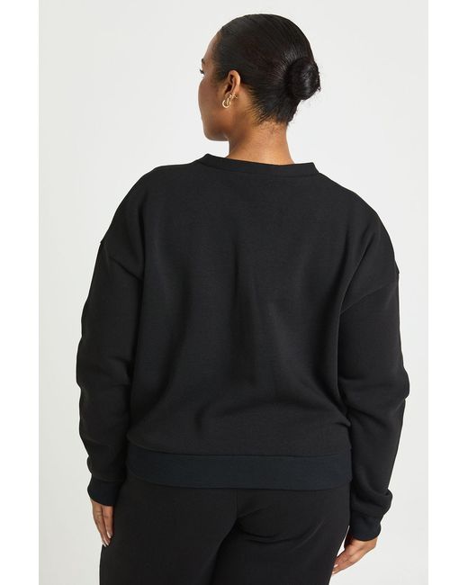 Boohoo Black Plus Button Down Oversized Cardigan