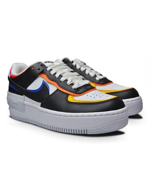 Nike Blue Af1 Shadow Lace-Up Leather Trainers Dc4462 100