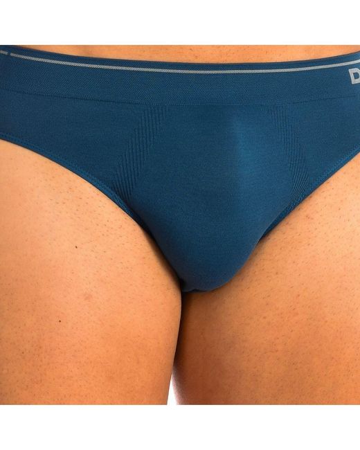 Dim Blue Pack-2 Slips Unno Basic Seamless D05He for men