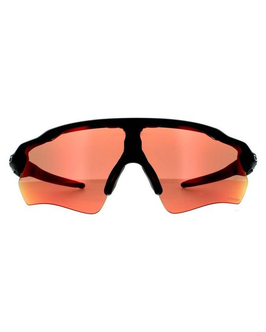 Oakley Black Wrap Matte Prizm Trail Torch Sunglasses for men