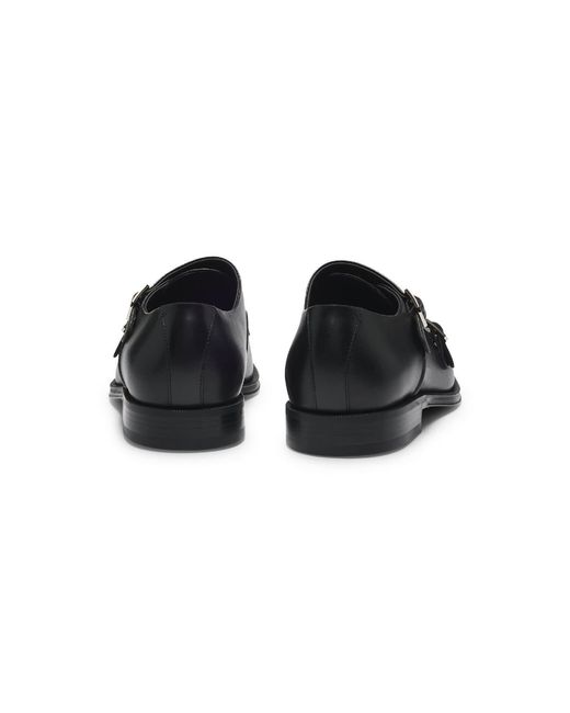 Boss Black Derrek Monk Capped Toe Block Heel Oxfords for men