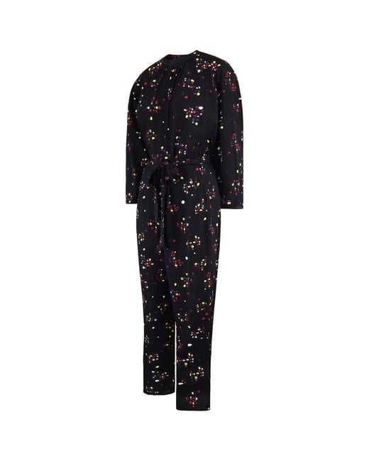 ARMANI EXCHANGE Black Patterned Jumpsuit