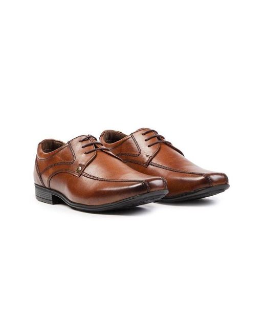 Front Brown Snowden Shoes for men