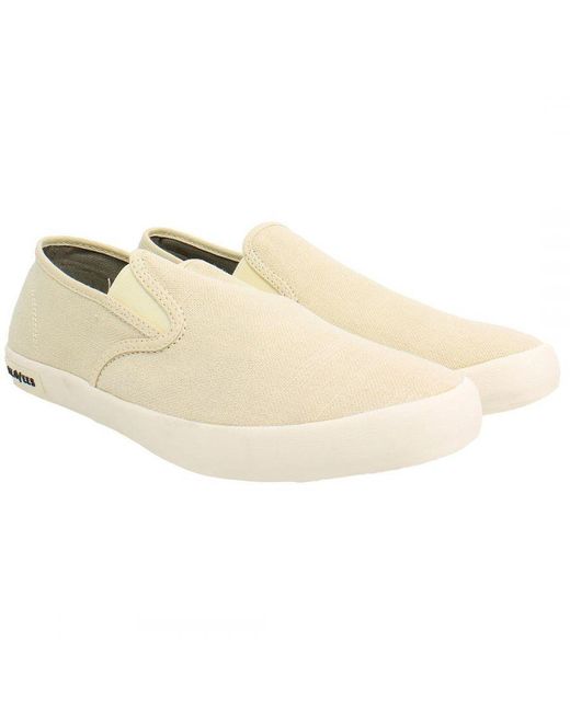 Seavees Natural Baja Standard Plimsolls Canvas (Archived) for men