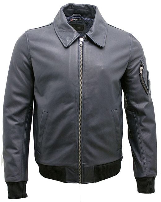 Infinity Leather Gray Cowhide Airline A2 Us Airforce Bomber Jacket for men