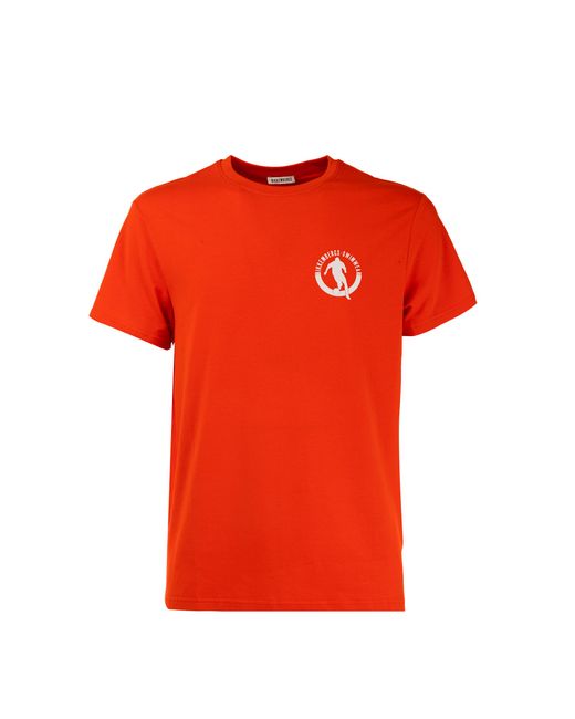 Bikkembergs Herren-T-Shirt Mit Rundhalsausschnitt Und Logo in Red für Herren