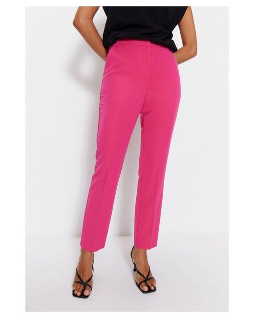 Warehouse Pink Tailored Slim Leg Trouser