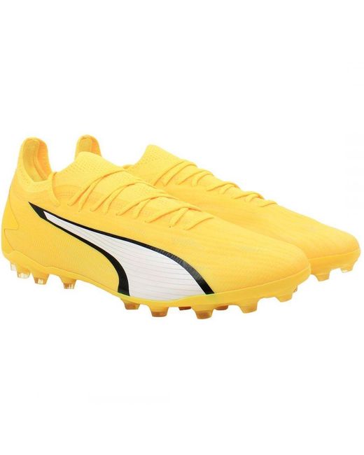 PUMA Yellow Ultra Ultimate Fg/Ag Football Boots for men