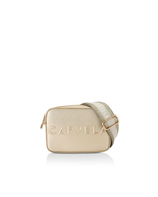Carvela Kurt Geiger Frame Mini X Body Bag in Natural Lyst UK
