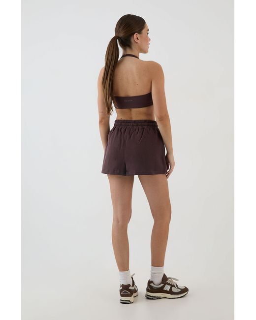 DSGN Studio Brown Script Loose Fit Sweat Short