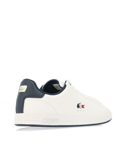 Lacoste Graduate Pro Sneakers Voor , Wit in het White voor heren