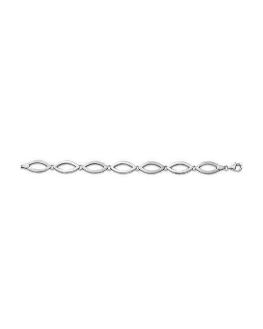 Orphelia White 925 Sterling Set: Chain + Bracelet