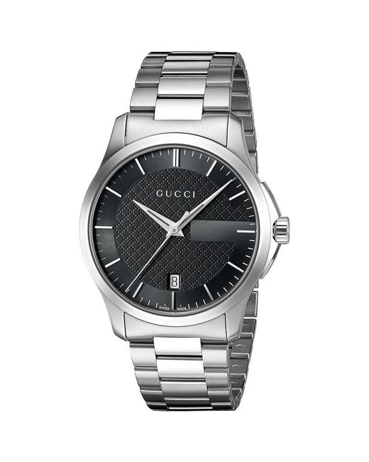 Gucci Gray Ya126457 Watch Stainless Steel for men