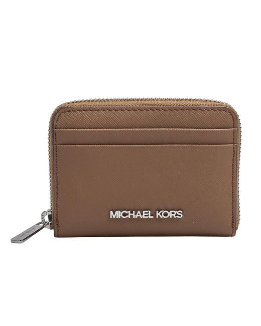 Michael Kors Brown Medium Leather Wallet Jet Set Travel 35H8Stvz5L