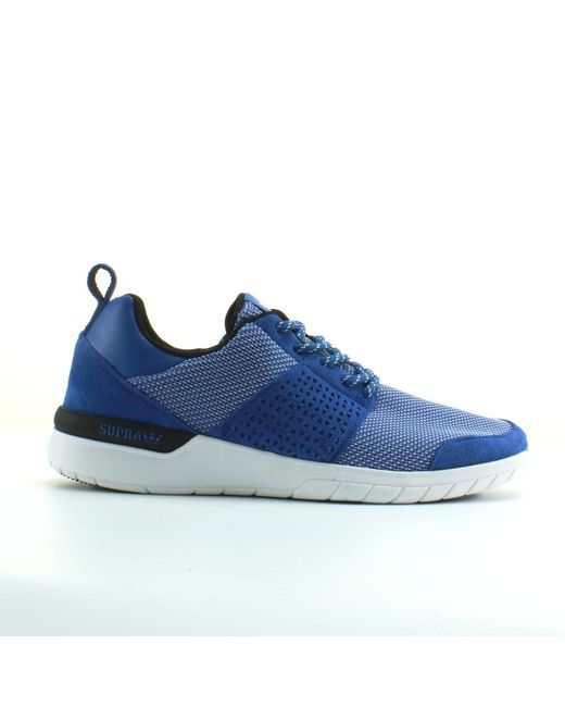 Supra Blue Scissor Textile Lace Up Running Trainers 08027 442 for men