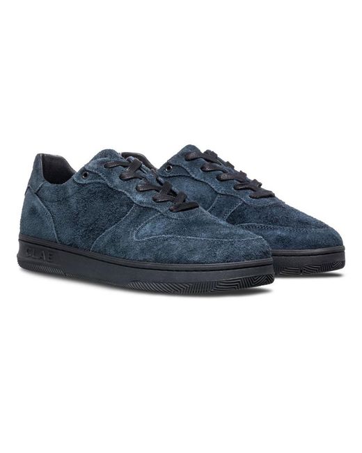 CLAE Blue Low Top Trainers for men