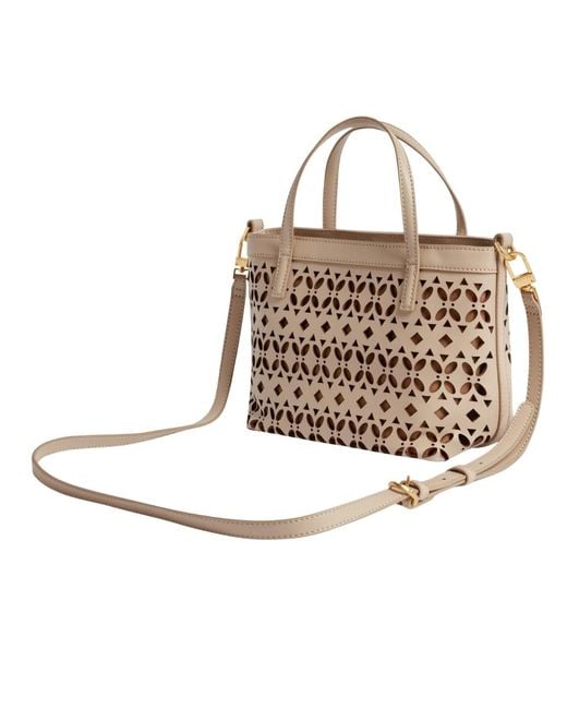 Ted Baker Brown Lissann Laser Cut Mini Shopper Bag