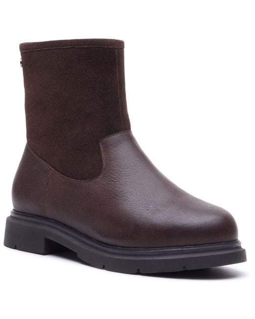 Hush Puppies Brown Charlotte Leather Boots
