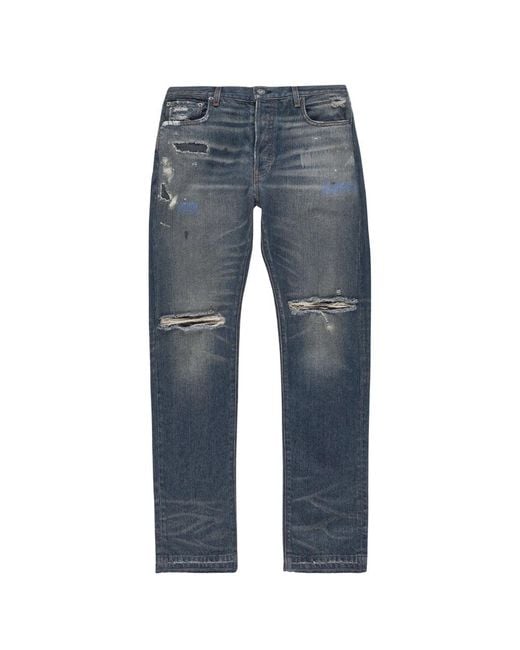 GALLERY DEPT. Blue Starr Cut Dark Wash Jeans for men