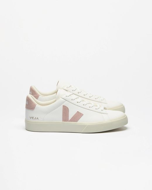 Veja White Campo Leather Trainers