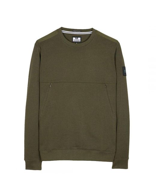 Weekend Offender Green Asmara Dark Sweater Cotton for men