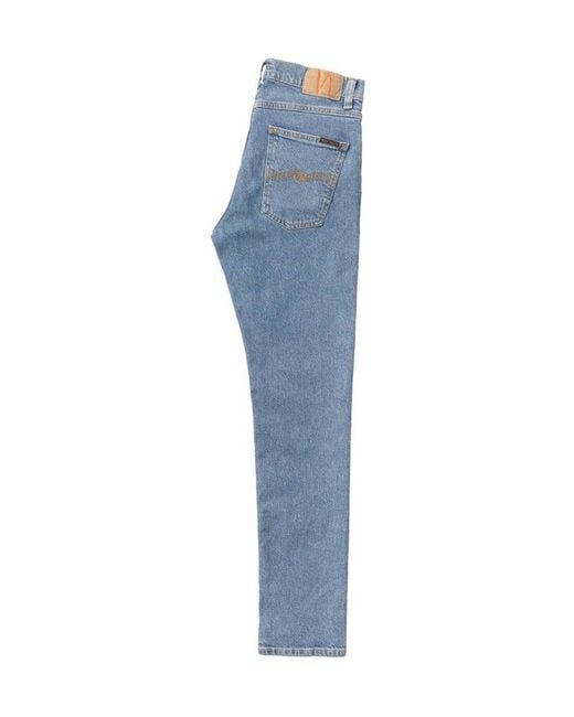 Nudie Jeans Slim Fit Jeans Lean Dean Vintage Touch in het Blue voor heren