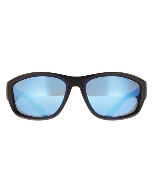 Polaroid Blue Wrap Matte Mirror Polarized Pld 2166/S for men