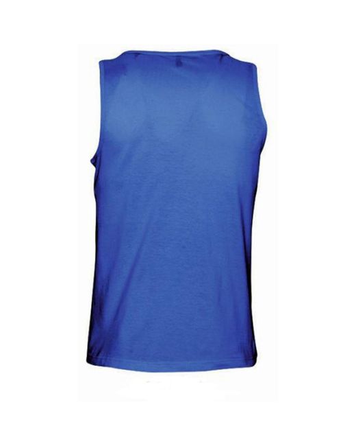 Sol's Blue Justin Sleeveless Tank Vest Top (Royal) Cotton for men