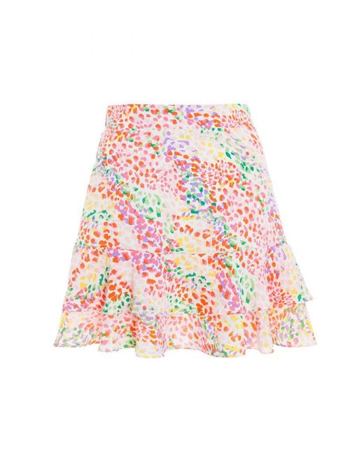Quiz Multicoloured Print Mini Skirt