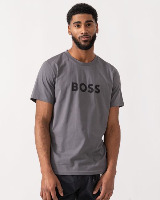 Boss Gray Rn Relaxed Fit T-Shirt for men