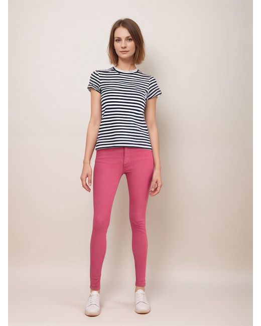 Secret Label Pink Tencel Super Skinny Coloured Jeans
