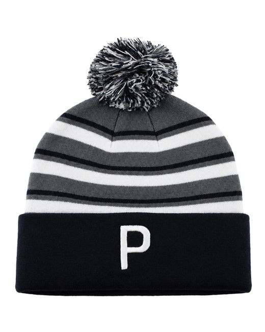 PUMA Blue Wrmlbl Stripe Pom/ Golf Beanie for men