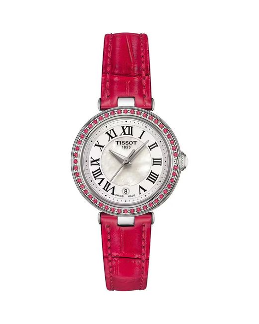 Tissot Pink Bellissima Watch T1260106611300 Leather