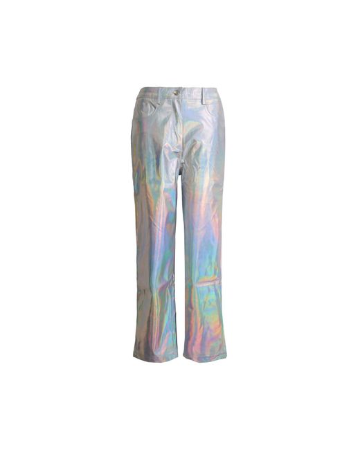 Amy Lynn Blue Amylynn Lupe Patterned Straight Pants