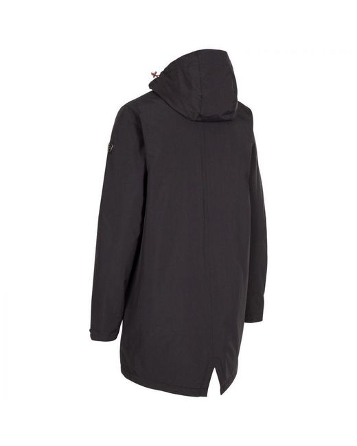Trespass Black Ladies Overcast Tp75 Waterproof Jacket