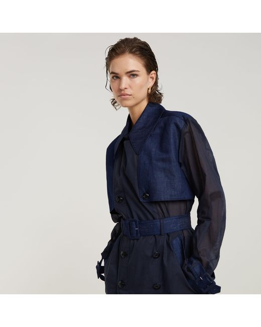 G-Star Blue G-Star Raw Gsrr Trench Coat