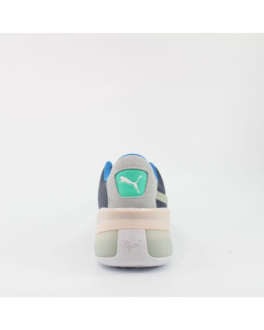 PUMA Blue Clyde Hardwood Synthetic Lace Up Trainers 193664 01 for men