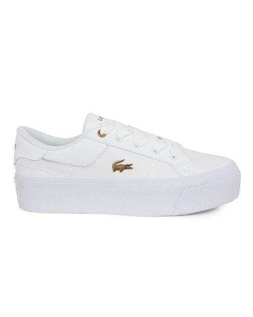 Lacoste White Ziane Platform 123 1 Cfa Trainers