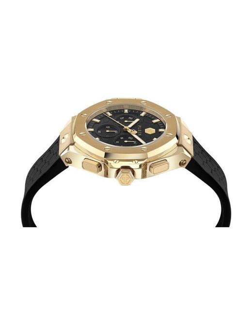 Philipp Plein Metallic Chrono Royal Watch Pwpsa0124 Silicone