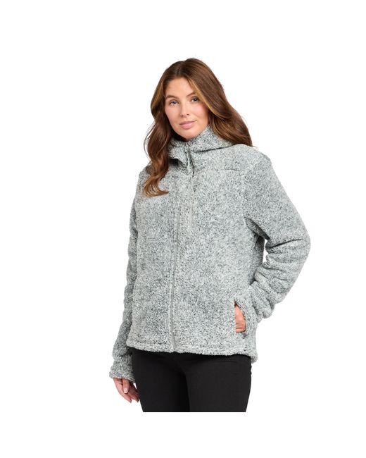 Peter Storm Gray Theory Full-Zip Super Soft & Warm Borg Fleece Jacket With Hood