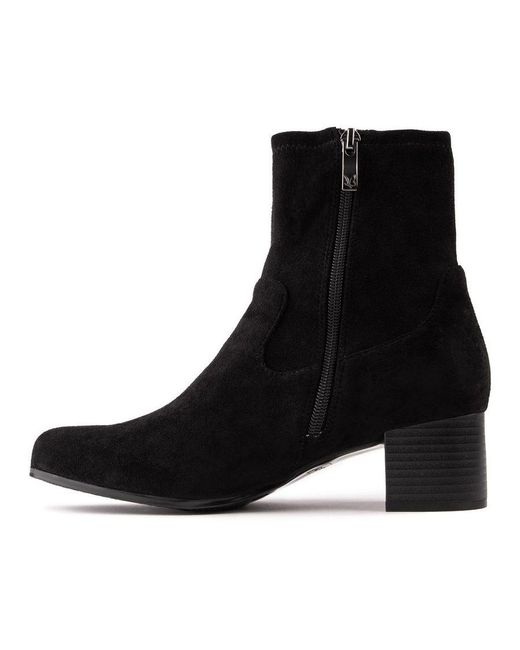 By Caprice Black Inside Zip Boots