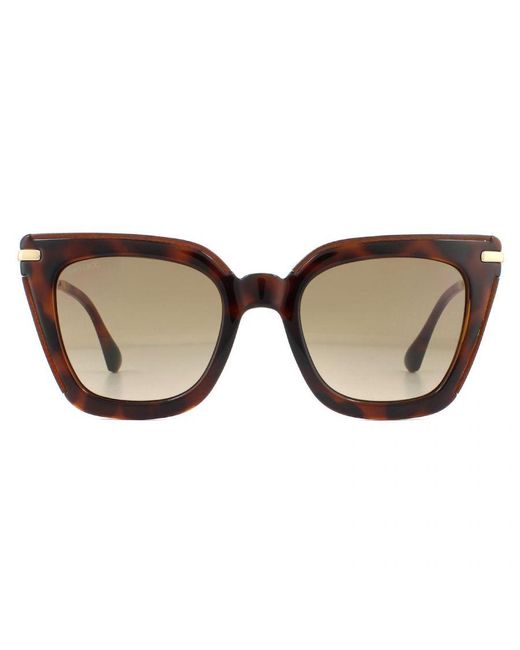 Jimmy Choo Brown Sunglasses Ciara/G/S Ocy Ha Glitter Havana Gradient