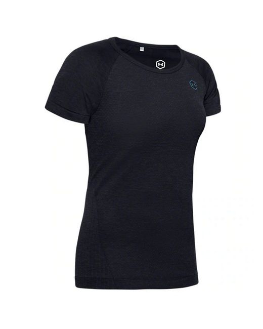 Under Armour Blue Rush Seamless T-Shirt Training Top 1351602 001