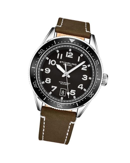 Stuhrling Gray And Quartz 42Mm for men