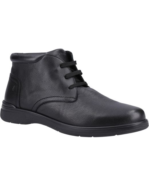 Hush Puppies Black Malcolm Leather Boots for men