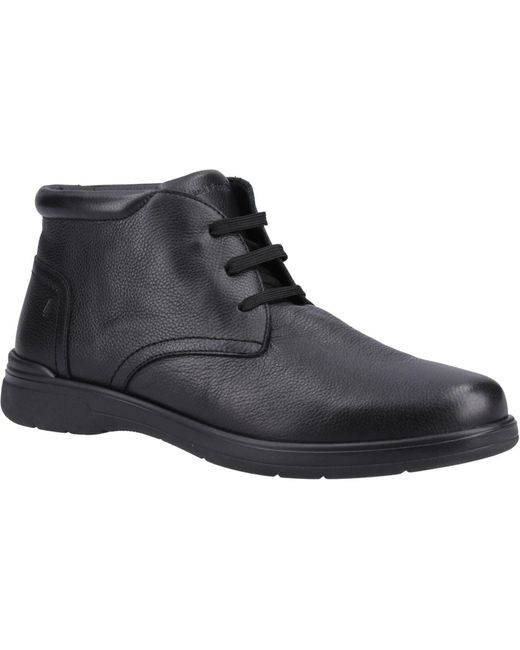 Hush Puppies Black Malcolm Leather Boots for men