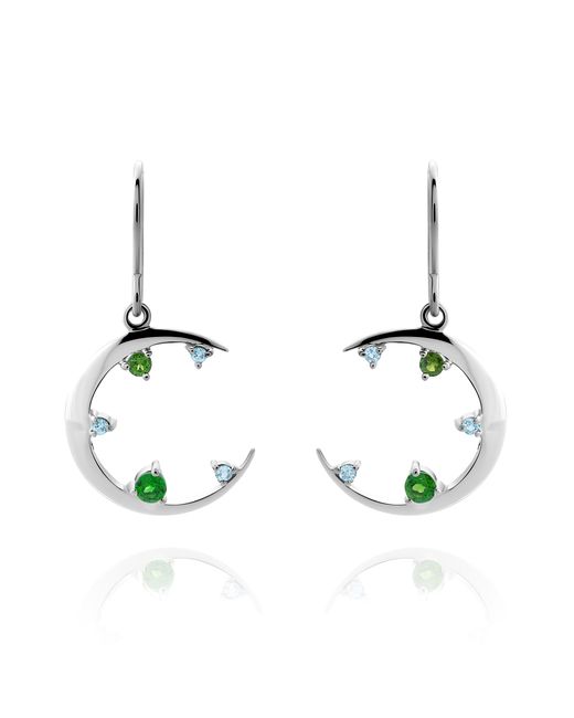 Orphelia Metallic 'Eline' 925 Sterling Drop Earrings