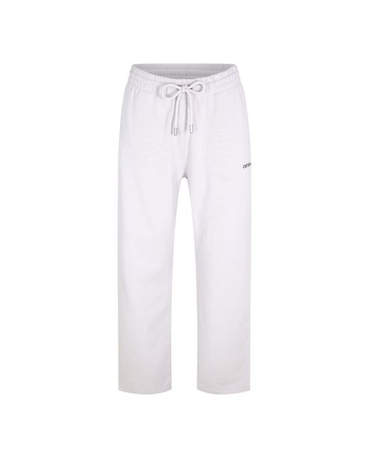 Off-White c/o Virgil Abloh White Off Pxl Diag Solid Patterned Sweatpants for men