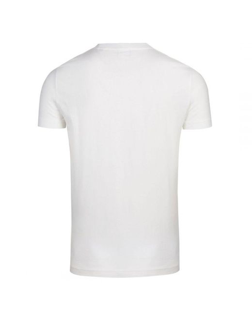 DIESEL White T-Diego-Division Logo T-Shirt for men