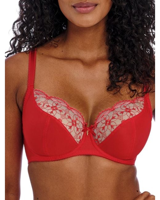 Freya Red Hallie Plunge Bra